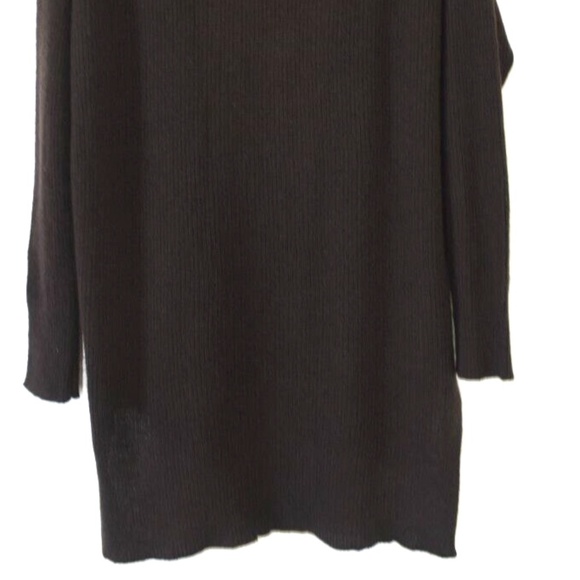 360 Cashmere Vianca Cashmere Long Cardigan in Cafe Noir - Picture 7 of 16